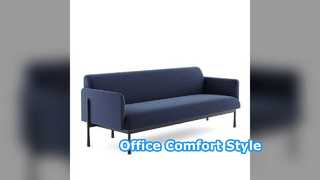Sofa văn phòng hiện đại Chân vải mềm bằng kim loại