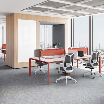 MC3.0 Thiết kế thanh lịch 4 chỗ ngồi văn phòng với bảng bảo mật và bảng xếp hạng