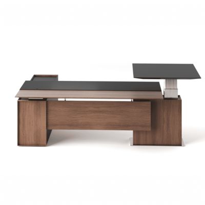 Mua Executive Office Desk Electric Height Adjustable Standing Desk Modern Ergonomic Leather Manager Table Capri T online manufacture