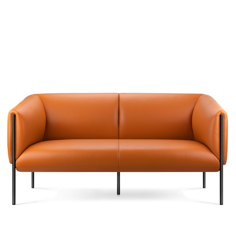 Waterproof Fabric Office Waiting Room Sofa , 2 Seater Sofa For Office Reception