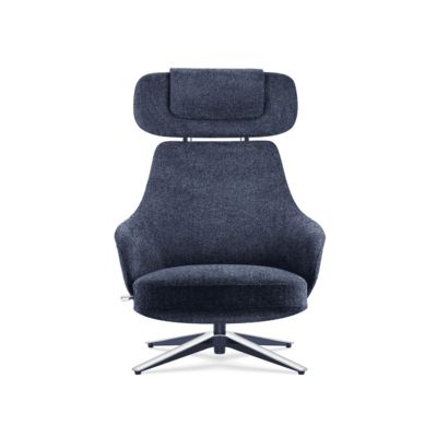 Ghế Recliner Ergonomic Fabric Gỗ đệm Lounge hiện đại Ngồi thoải mái Lưng cao DOHA